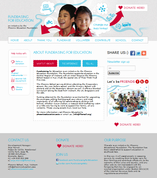 Picture of Website Design for Fundraising for Education
