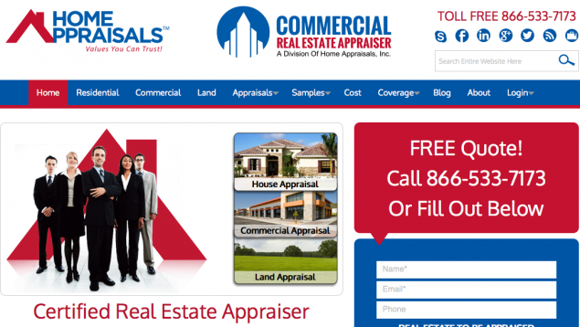 Home Appraisals Inc gets a new mobile website design