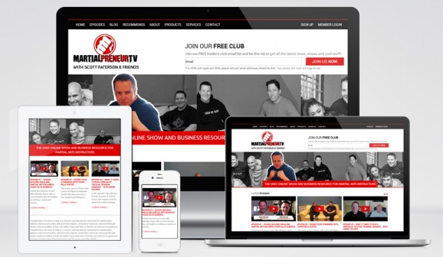 MartialPreneur TV – a responsive website